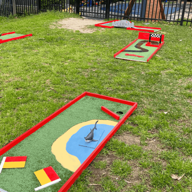 Mini Golf Kids Parties Backyard portable rental sydney