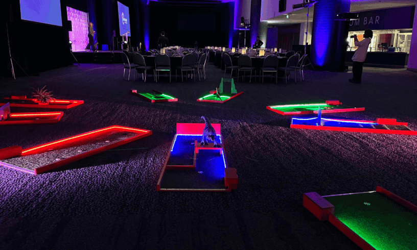 Glow In the Dark Mini Golf Rental